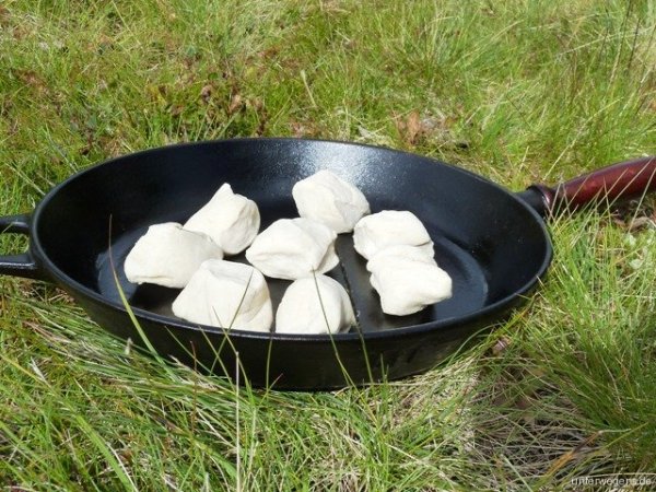 Bannock Trapper Brot aus der Pfanne