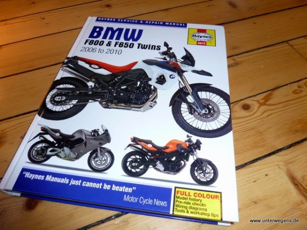 BMW F800GS Reparatur-Service-Handbuch Anleitung Haynes