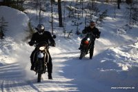 Norwegen Motorrad Winterfahren - Winter Enduro in Finnskogen