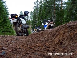 hier legte es eine 1100er GS hin