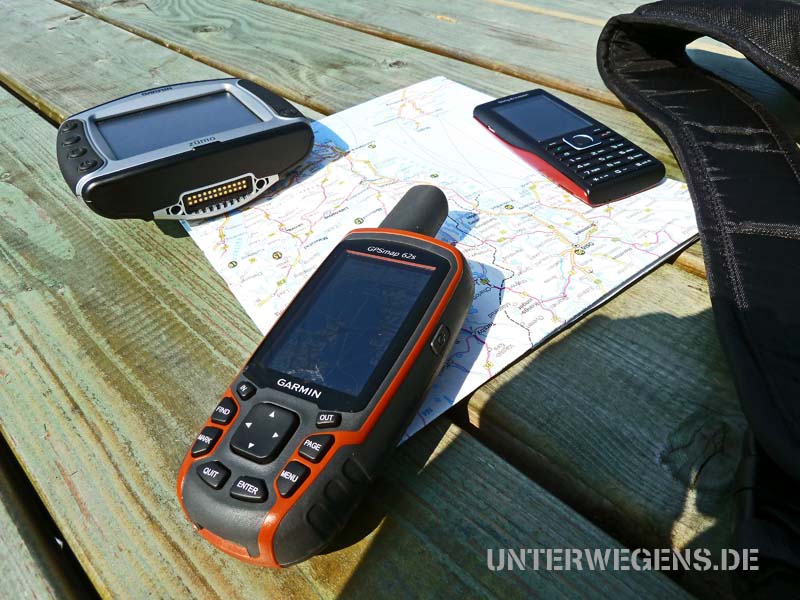 Garmin GPSmap 62s: Profi Outdoor- und Motorrad GPS  UNTERWEGENS.DE